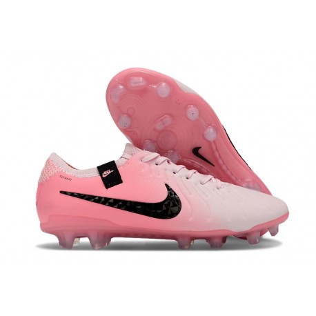 Crampons Nike Tiempo Legend X Elite FG Rose Mousse Noir