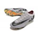 Crampons Nike Zoom Mercurial Vapor 15 Elite FG Gris Atmosphere Noir