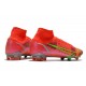 Chaussures Nike Mercurial Superfly 8 Elite FG Rubis Argent Metallique