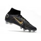 Nike Mercurial Superfly VIII Elite SG Noir Or Métallique Argent Métallique