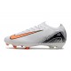 Nike Zoom Mercurial Vapor XVI Elite FG Blanc Noir Orange