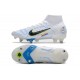 Nike Mercurial Superfly VIII Elite SG Ballon Gris Bleu Foncé
