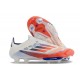 Crampons adidas F50+ LL FG Advancement – Blanc Rouge Bleu