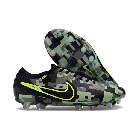 Crampons Nike Tiempo Legend X Elite FG Vert Noir