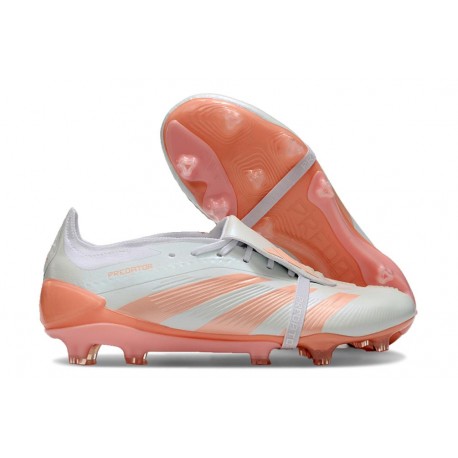 adidas Predator 24 Elite Foldover Tongue FG Bleu Très Pâle Orange