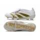 adidas Predator 24 Elite Foldover Tongue FG Blanc Ftwr Or Métallique 