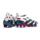 Chaussures de football adidas Predator Elite LL FG Blanc Rouge Bleu
