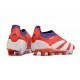 Chaussures de football adidas Predator Elite LL FG Rouge Blanc