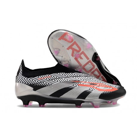 Chaussures de football adidas Predator Elite LL FG Noir Argent Rose
