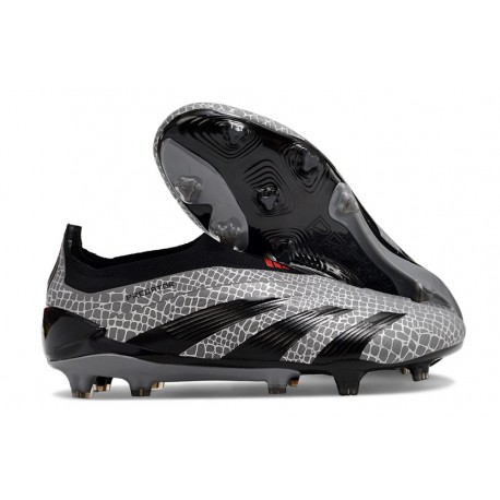 Chaussures de football adidas Predator Elite LL FG Gris Noir