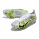 Nike Mercurial Vapor 14 Elite SG-PRO Blanc Noir Métallique Argent Volt
