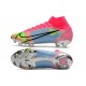 Chaussures Nike Mercurial Superfly 8 Elite FG Rose Bleu Jaune