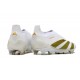 Chaussures de football adidas Predator Elite LL FG Blanc Or