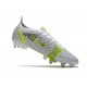 Nike Mercurial Vapor 14 Elite SG-PRO Blanc Noir Métallique Argent Volt