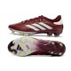 adidas Copa Pure II Elite + FG Cuir Rouge Ombre Blanc Jaune Solaire Equipe