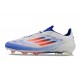 Crampons adidas F50 Elite FG Bleu Blanc Rose