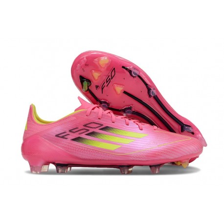 Crampons adidas F50 Elite FG Rose Jaune