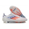 Crampons adidas F50 Elite FG Blanc Rouge Bleu