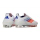 Crampons adidas F50 Elite FG Blanc Rouge Bleu