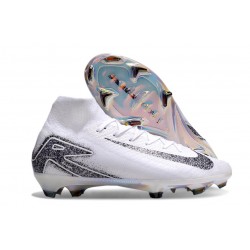 Chaussures Nike Mercurial Superfly 10 Elite FG Blanc Noir