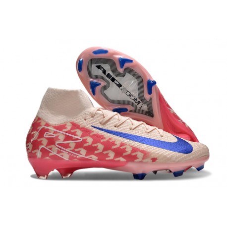 Chaussures Nike Mercurial Superfly 10 Elite FG Rose Rouge Bleu