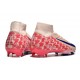 Chaussures Nike Mercurial Superfly 10 Elite FG Rose Rouge Bleu