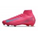 Chaussures Nike Mercurial Superfly 10 Elite FG Rose Gris