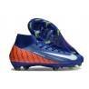 Chaussures Nike Mercurial Superfly 10 Elite FG Bleu Orange Blanc