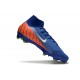Chaussures Nike Mercurial Superfly 10 Elite FG Bleu Orange Blanc