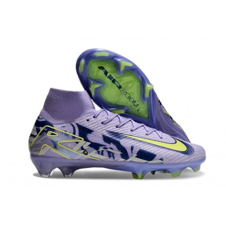 Chaussures Nike Mercurial Superfly 10 Elite FG Violet Jaune