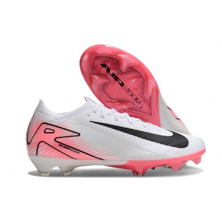 Chaussure Nike Zoom Mercurial Vapor 16 Elite FG Blanc Rose Noir
