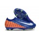 Chaussure Nike Zoom Mercurial Vapor 16 Elite FG Bleu Orange Blanc