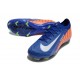 Chaussure Nike Zoom Mercurial Vapor 16 Elite FG Bleu Orange Blanc