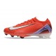 Chaussure Nike Zoom Mercurial Vapor 16 Elite FG Rouge Blanc