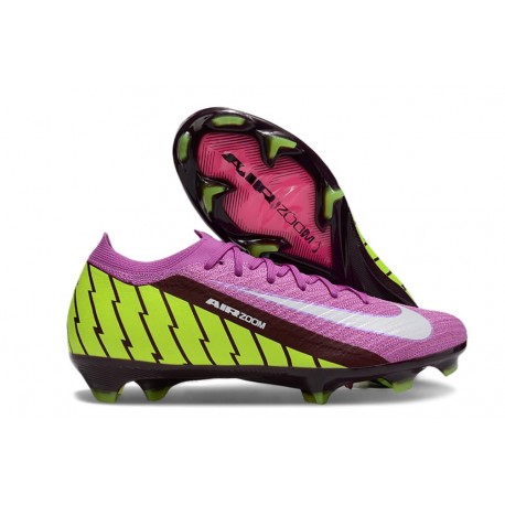 Chaussure Nike Zoom Mercurial Vapor 16 Elite FG Violet Jaune Blanc