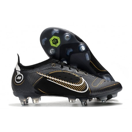 Nike Mercurial Vapor XIV Elite SG Noir Or Métallique Argent Métallique