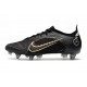 Nike Mercurial Vapor XIV Elite SG Noir Or Métallique Argent Métallique