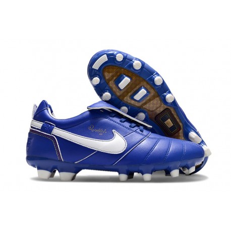 Nike Tiempo Legend 10 Elite FG Neuf Ronaldo Bleu Blanc