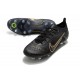 Nike Mercurial Vapor XIV Elite SG Noir Or Métallique Argent Métallique