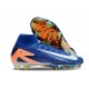 Chaussures Nike Mercurial Superfly 10 Elite FG Bleu Blanc Orange