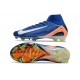 Chaussures Nike Mercurial Superfly 10 Elite FG Bleu Blanc Orange