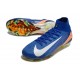 Chaussures Nike Mercurial Superfly 10 Elite FG Bleu Blanc Orange
