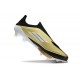 Crampons adidas F50+ LL FG Doré Noir Blanc 
