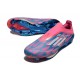 Crampons adidas F50+ LL FG Bleu Solaire Blanc Ftwr Rose