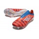Crampons adidas F50+ LL FG Rouge Bleu Blanc