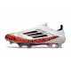Crampons adidas F50+ LL FG X Messi Blanc Rouge Noir