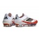 Crampons adidas F50+ LL FG X Messi Blanc Rouge Noir