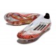 Crampons adidas F50+ LL FG X Messi Blanc Rouge Noir