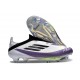 Crampons adidas F50+ LL FG X Messi Blanc Ftwr Noir Violet Uni