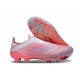 Crampons adidas F50+ LL FG Rose Blanc